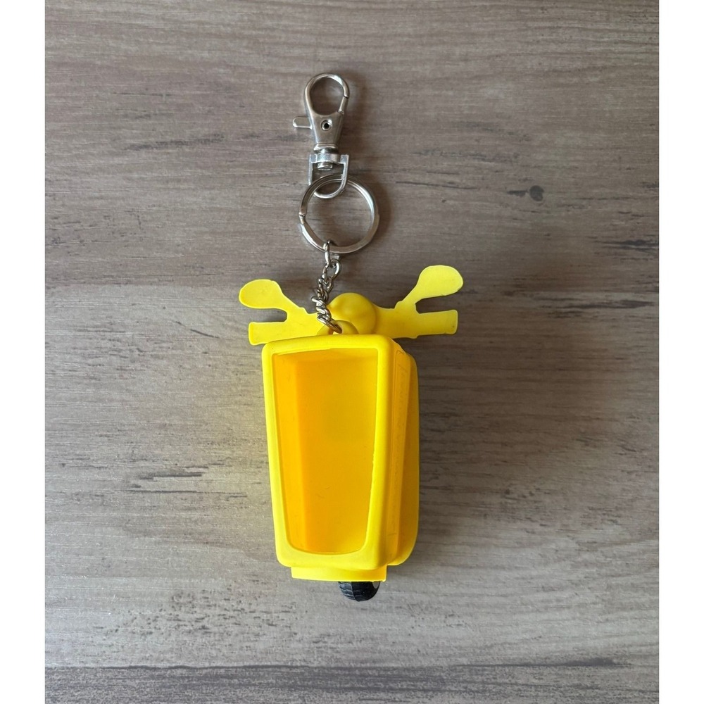 Bath & Body Works PocketBac RETIRED Yellow Scooter Moped Hand Sanitizer Holder - Picture 5 of 6